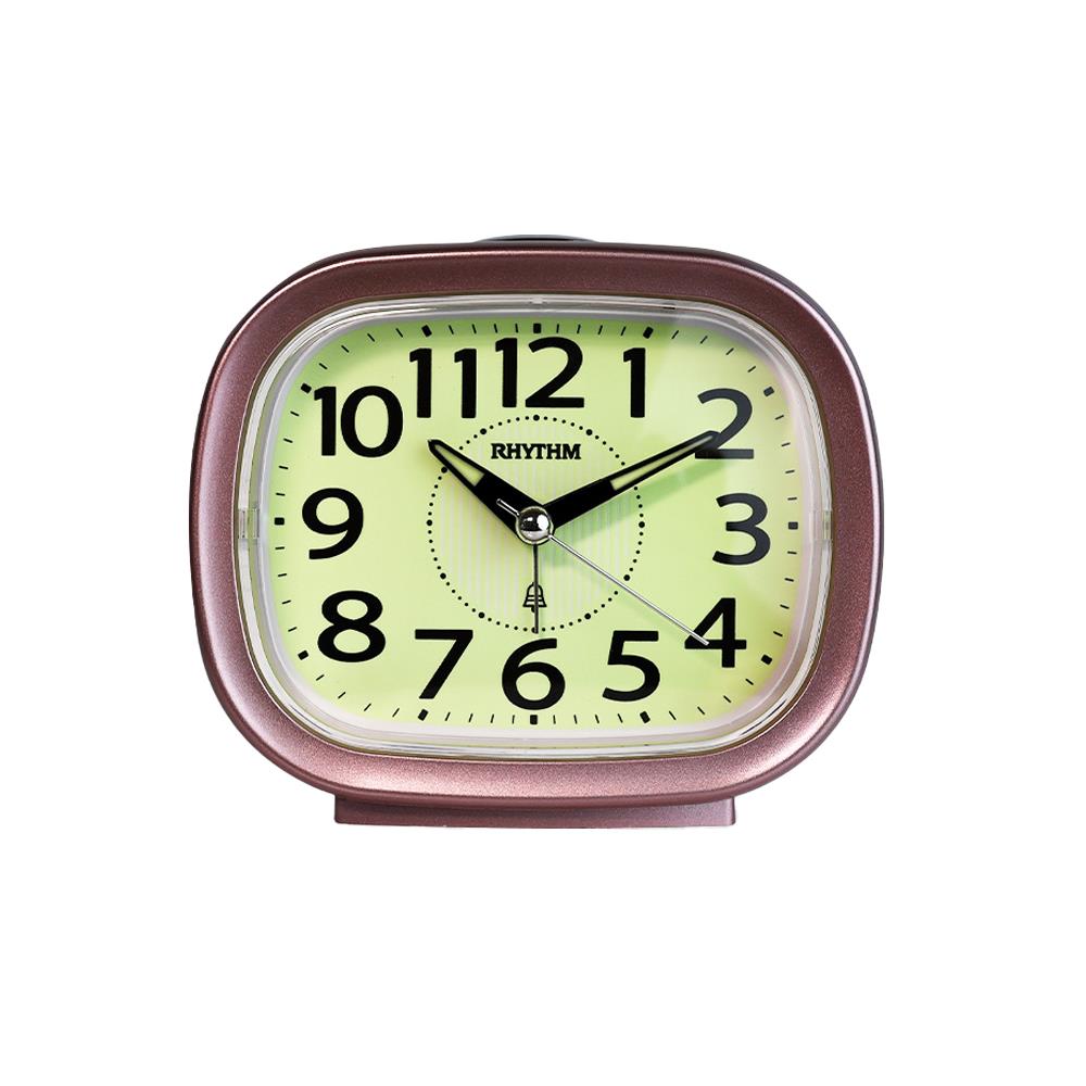 นาฬิกาปลุก RHYTHM CRA846NR13 4.5X3.8 นิ้ว สีชมพู