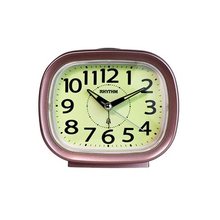 นาฬิกาปลุก RHYTHM CRA846NR13 4.5X3.8 นิ้ว สีชมพู_0