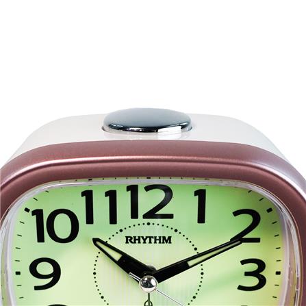 นาฬิกาปลุก RHYTHM CRA846NR13 4.5X3.8 นิ้ว สีชมพู_1