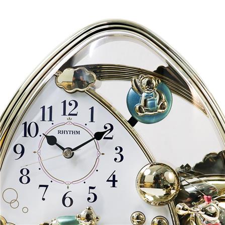 นาฬิกาตั้งโต๊ะ RHYTHM 4SG762SR18 สีทอง_1