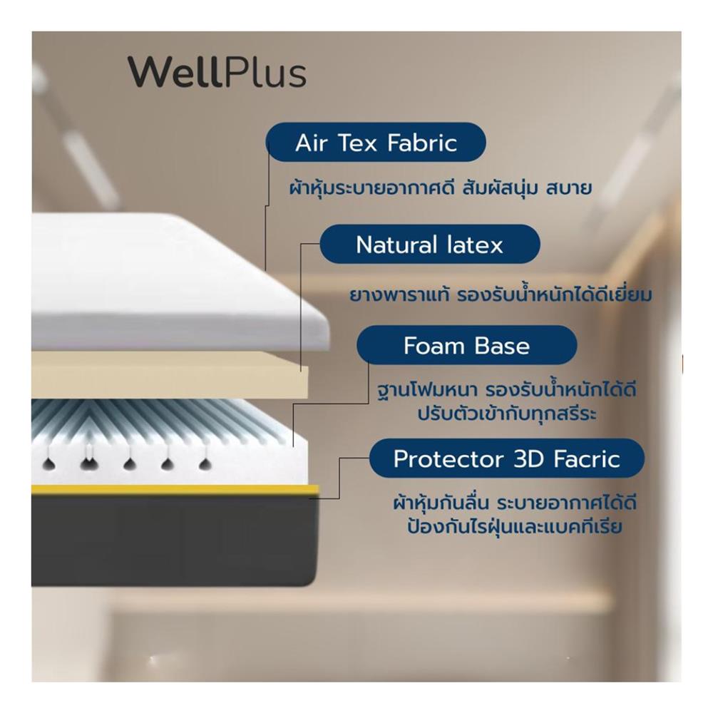ที่นอน 6 ฟุต WELLPLUS AMELIA