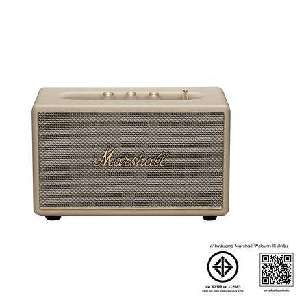 ลำโพงบลูทูธ MARSHALL WOBURN III สีครีม_3