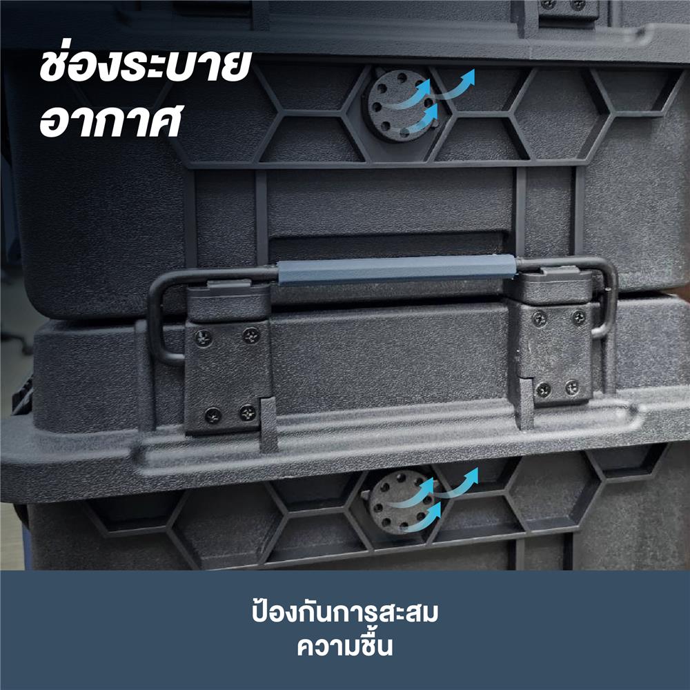 กล่องเครื่องมือ TIERED STACK ROWEL TBS550 สีดำ-น้ำเงิน