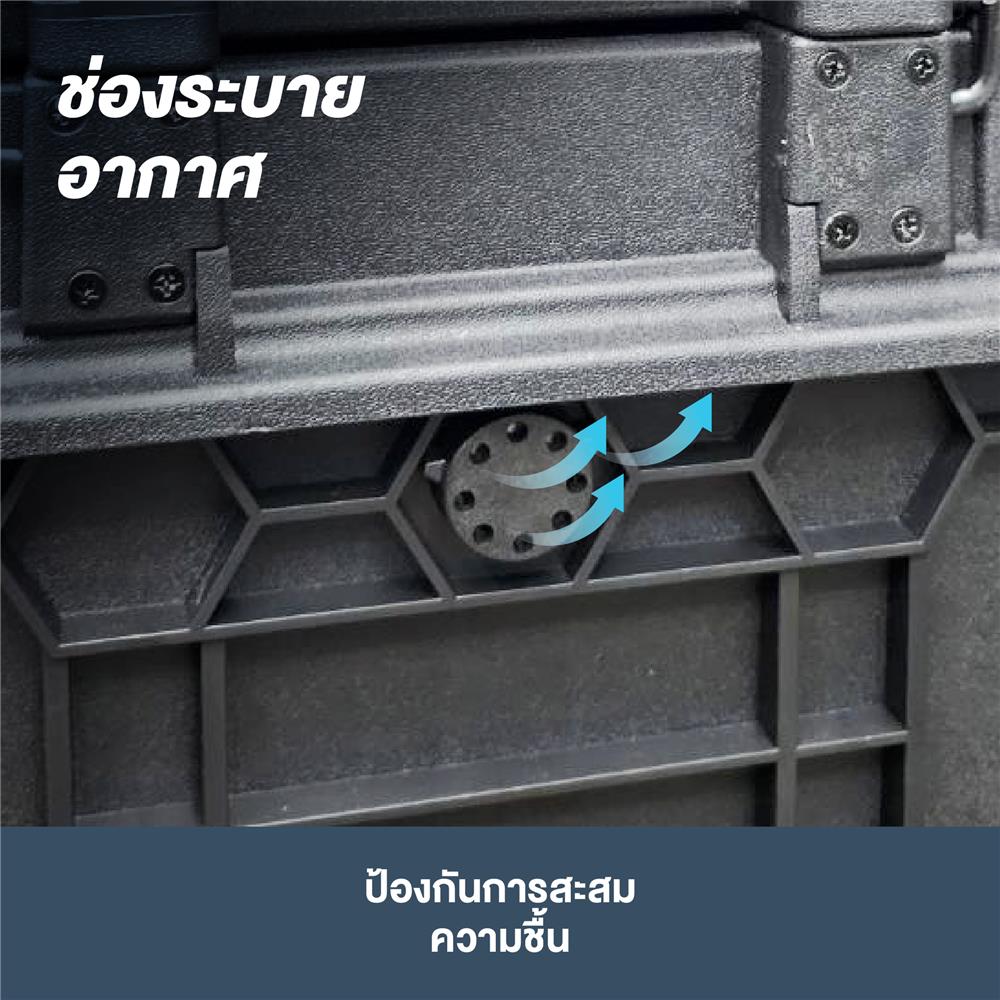 กล่องเครื่องมือ TIERED STACK ROWEL TBS150 สีดำ-น้ำเงิน