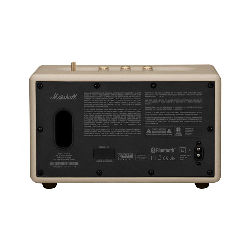 ลำโพงบลูทูธ MARSHALL ACTON III สีครีม