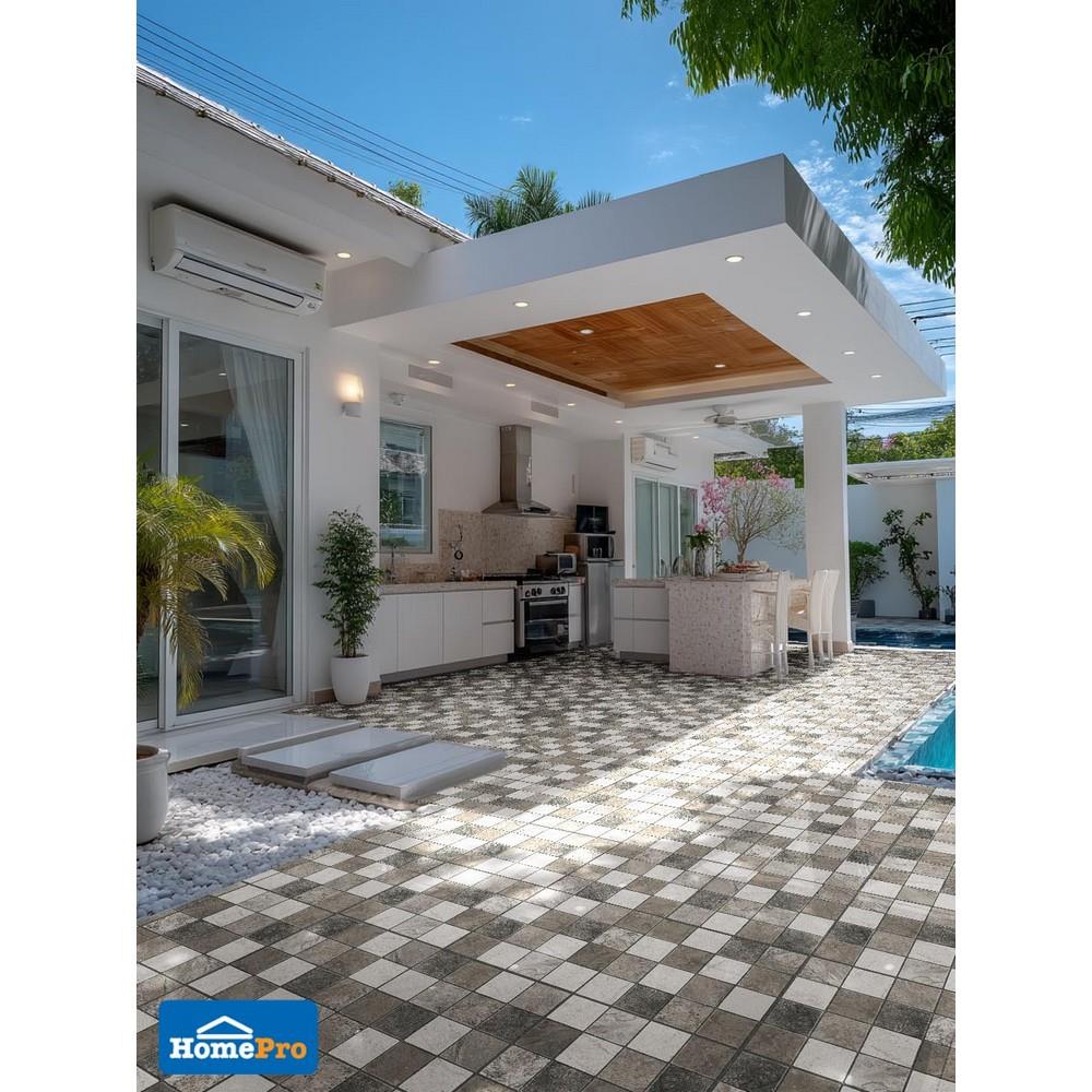 กระเบื้องพื้นพอร์ซเลน 40x40 ซม. TARA ฮาวิลแลนด์ เทา A 0.96 ตร.ม.