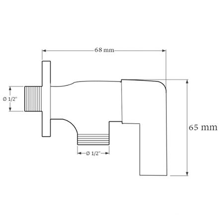 วาล์วฝักบัว 1 ทาง DONMARK GL-2324_2