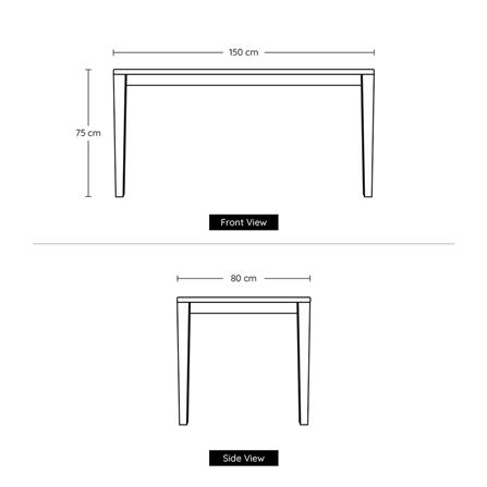 โต๊ะอาหาร YKS ROMP 8859275802268 150 ซม. สีโอ๊ค_4