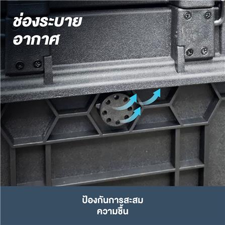 กล่องเครื่องมือ TIERED STACK ROWEL TBS450 สีดำ-น้ำเงิน_6