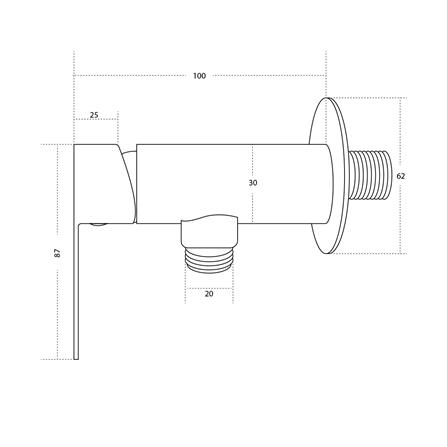 วาล์วฝักบัว 1 ทาง DONMARK GL-2317_3