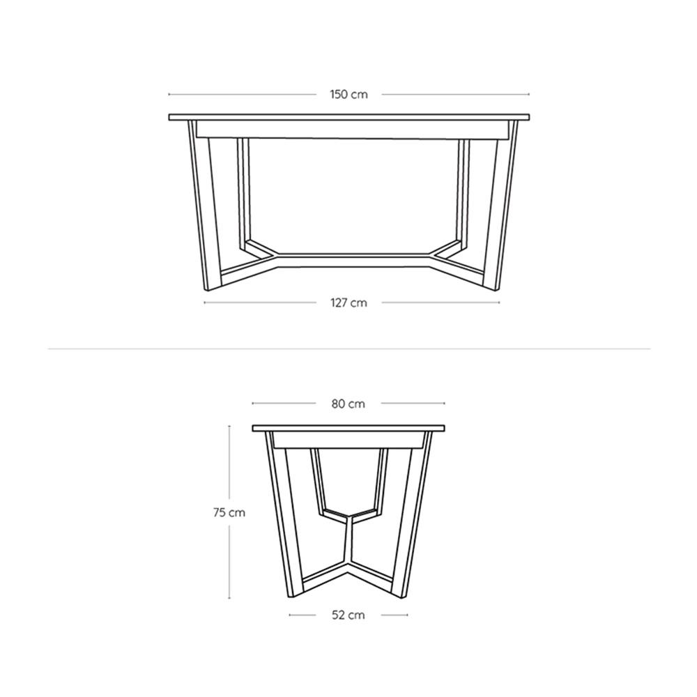 โต๊ะอาหาร YKS MOBI 8859275802183 150 ซม. สีโอ๊ค