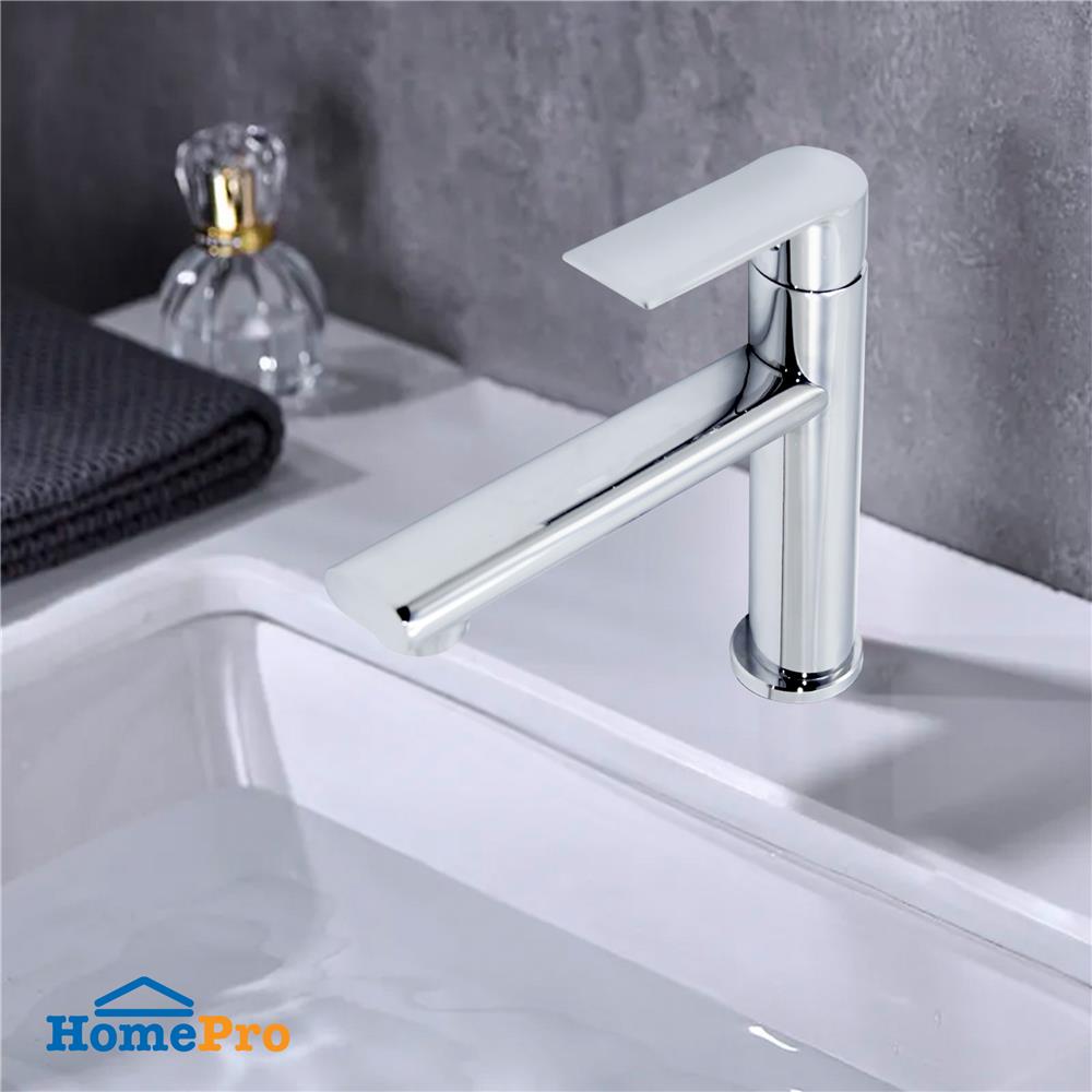 ก๊อกอ่างล้างหน้าเดี่ยว DONMARK GL-1441 สีเงิน