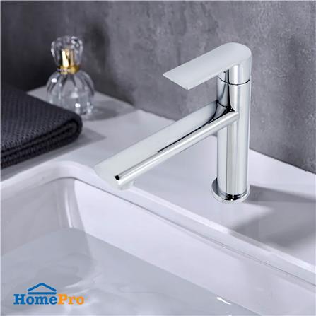 ก๊อกอ่างล้างหน้าเดี่ยว DONMARK GL-1441 สีเงิน_3