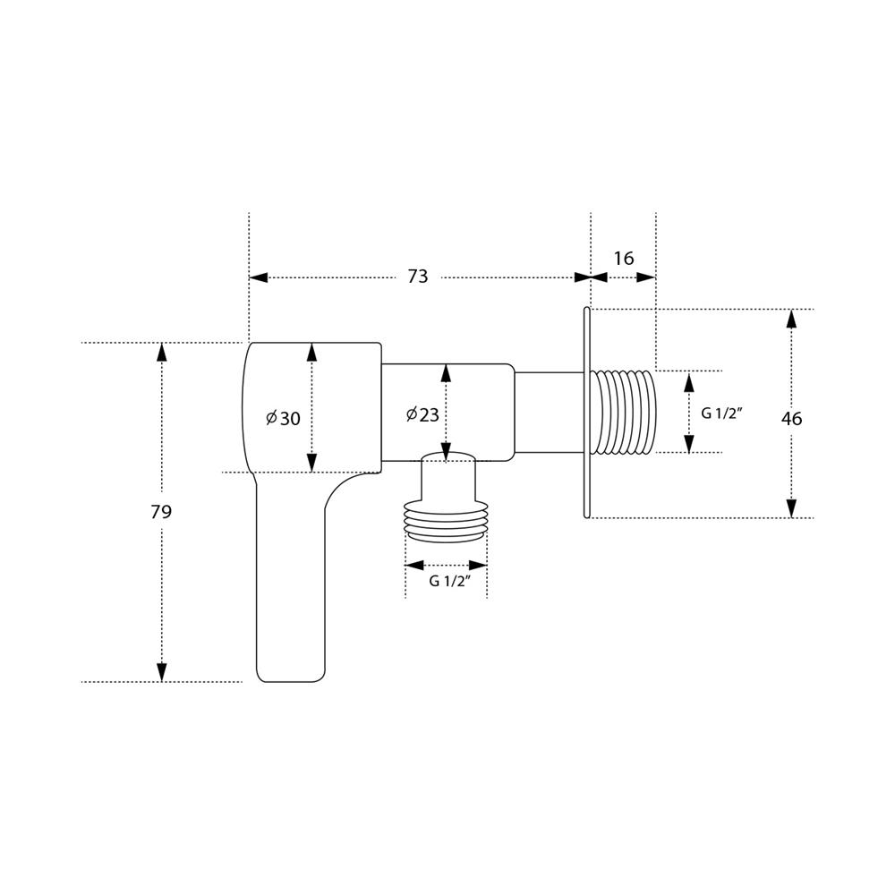 วาล์วฝักบัว 1 ทาง DONMARK GL-2322