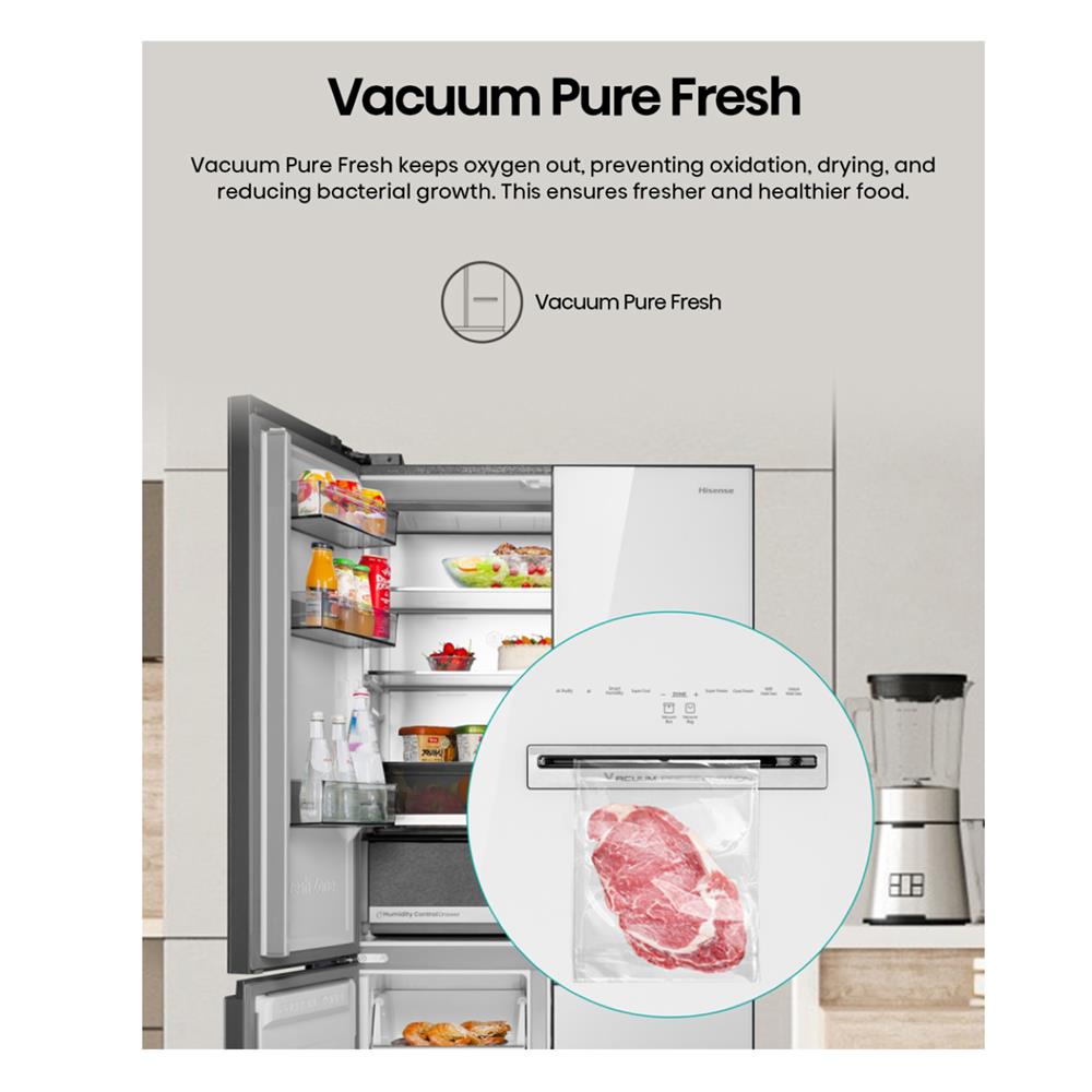 ตู้เย็น MULTI DOOR HISENSE RQ667N4TRUC1 18 คิว สีน้ำเงินเข้ม