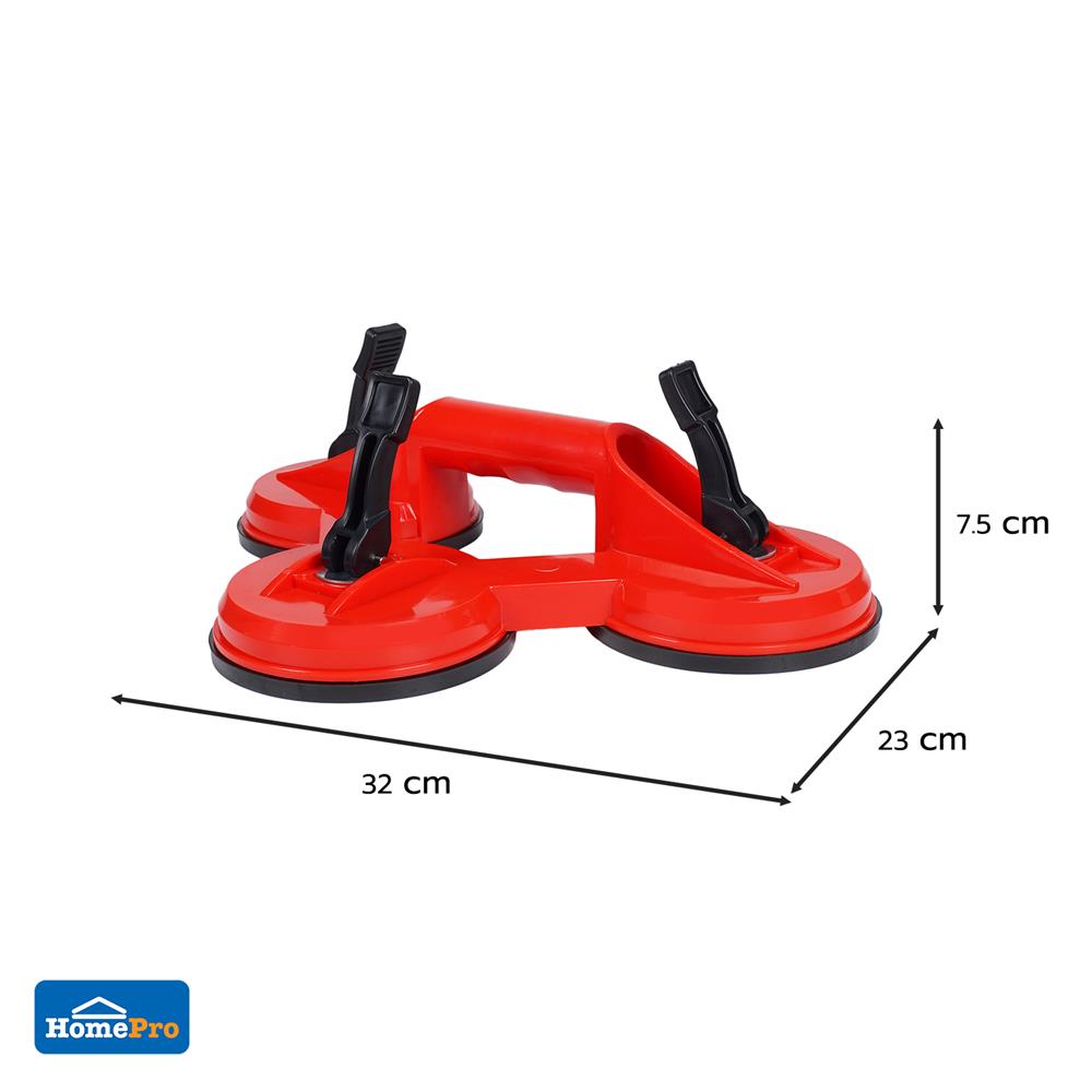 ตัวดูดกระจก 3 ขา MATALL สีแดง