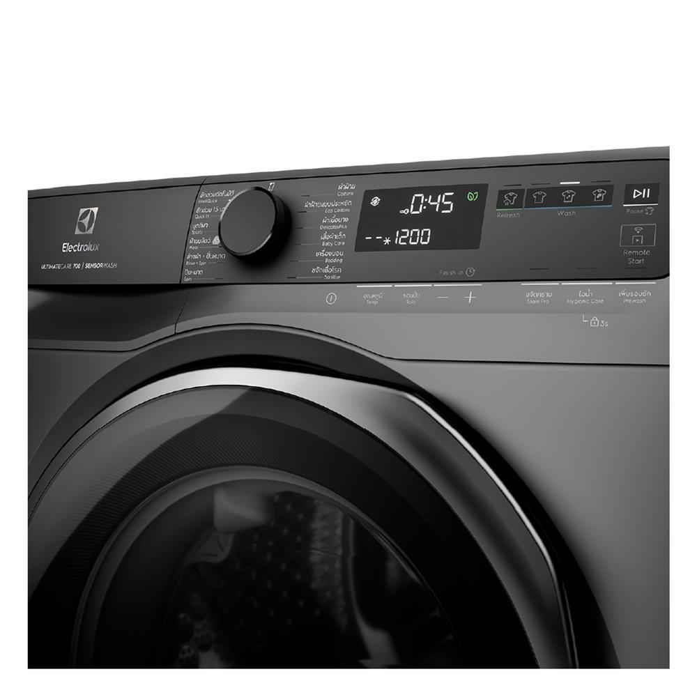 เครื่องซักผ้าฝาหน้าพร้อมขาตั้ง ELECTROLUX EWF1143R7SC 11K กก. 1400RPM อินเวอร์เตอร์ สีเทาเข้ม