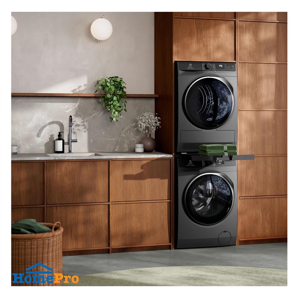 เครื่องซักผ้าฝาหน้าพร้อมขาตั้ง ELECTROLUX EWF1143R7SC 11K กก. 1400RPM อินเวอร์เตอร์ สีเทาเข้ม