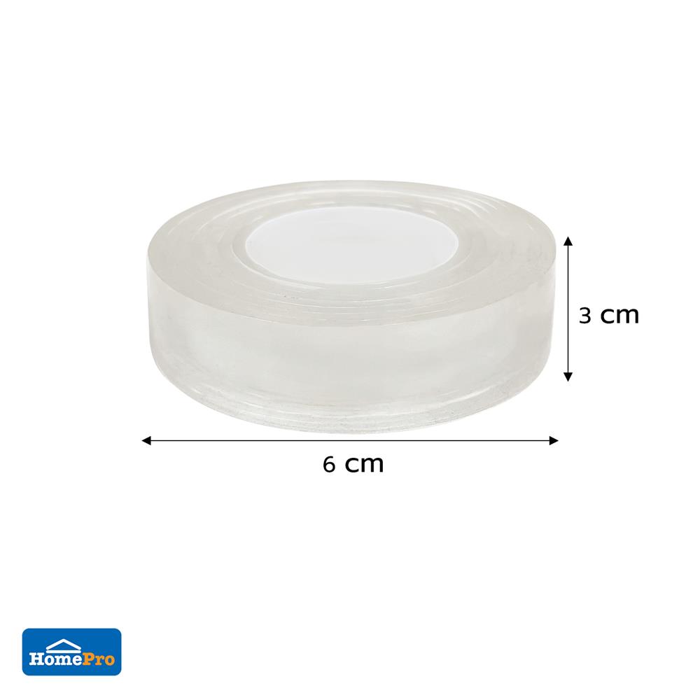 เทปกาวอะคริลิก 2 หน้า PACK IN 21 มม.X1 ม. สีใส