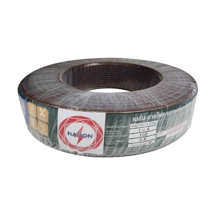สายไฟ THW IEC01 NATION 1x4 ตร.มม. 100 ม. สีน้ำตาล_0