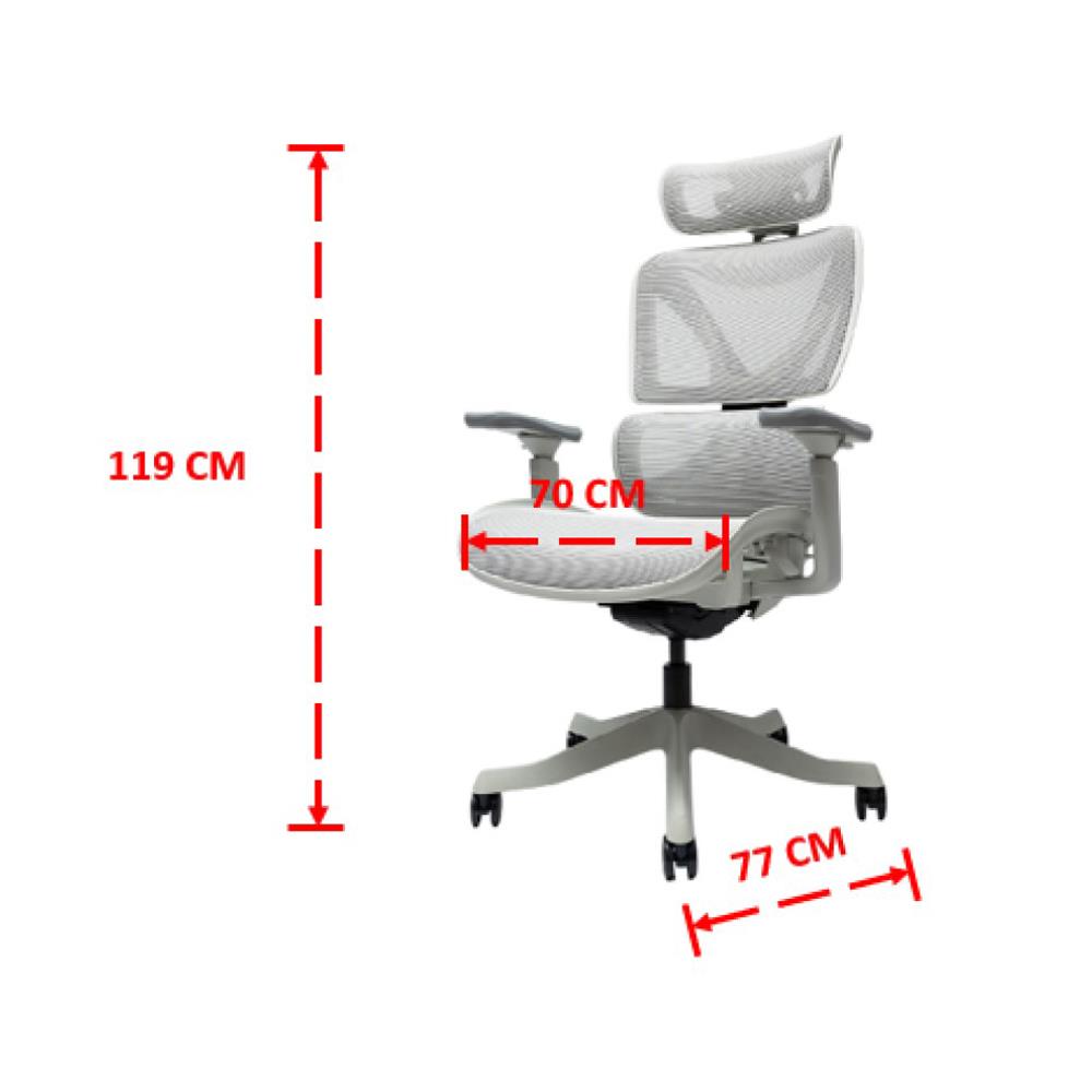 เก้าอี้สำนักงาน ERGOTREND CROSS-LIGHT GREY สีเทาอ่อน