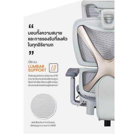 เก้าอี้สำนักงาน ERGOTREND CROSS-LIGHT GREY สีเทาอ่อน_5
