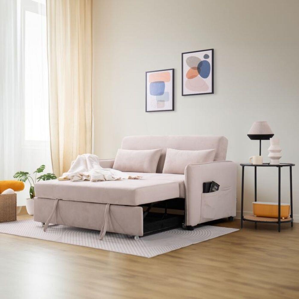 โซฟาเบด 2 ที่นั่ง SB FURNITURE BONDANIE 19234947 สีครีม