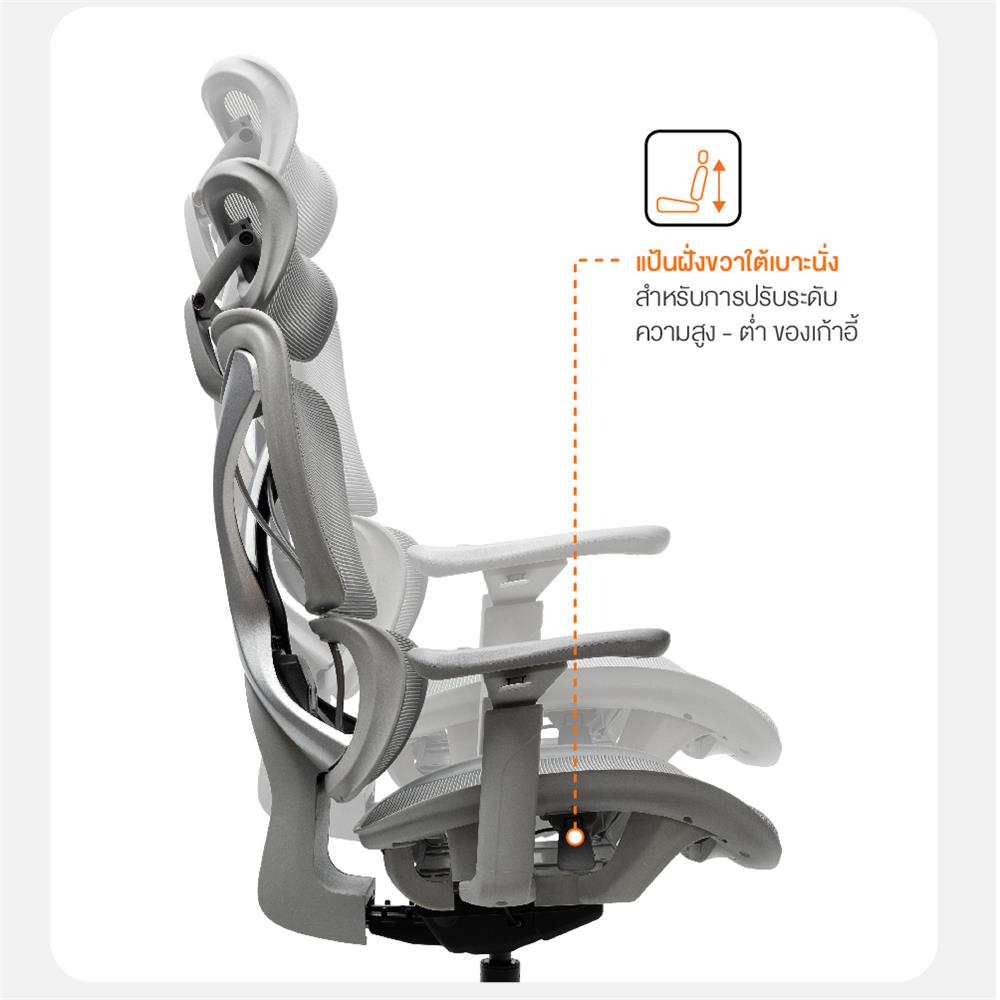 เก้าอี้สำนักงาน ERGOTREND CROSS-BLACK สีดำ