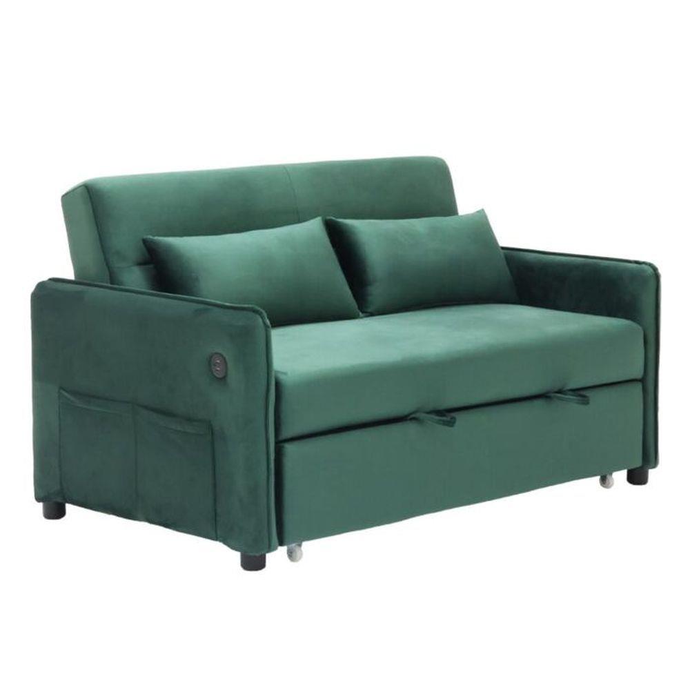 โซฟาเบด 2 ที่นั่ง SB FURNITURE BONDANIE 19234945 สีเขียว