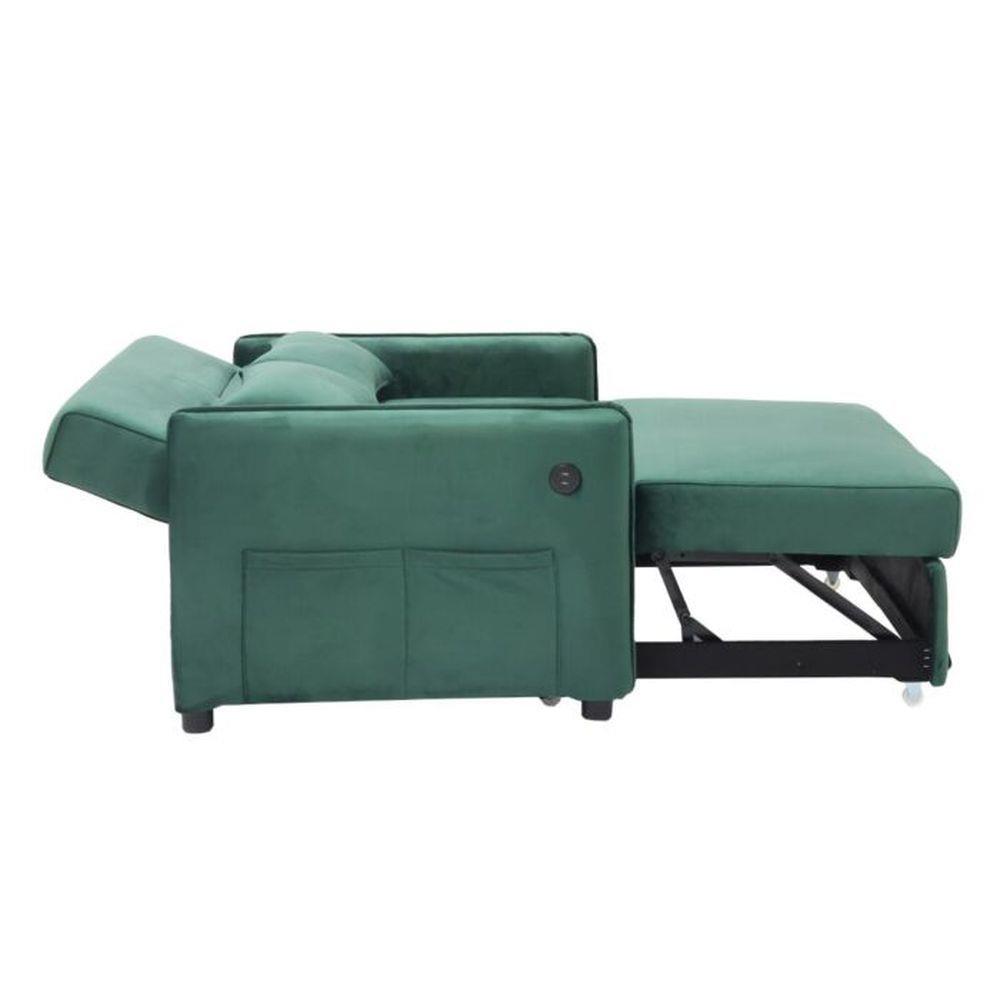 โซฟาเบด 2 ที่นั่ง SB FURNITURE BONDANIE 19234945 สีเขียว