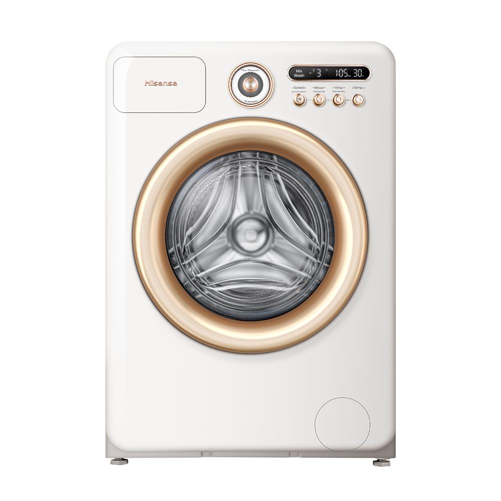 เครื่องซักผ้าฝาหน้า HISENSE WF105R5 10.5 กก. 1400 RPM อินเวอร์เตอร์ สีขาว