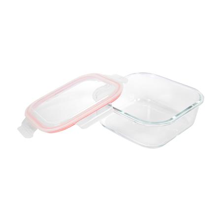 กล่องอาหารแก้วจัตุรัส 1.2 ลิตร KECH RUMI สีแดง_3