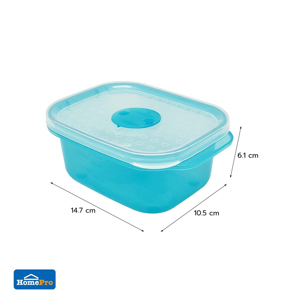 กล่องอาหารผืนผ้า KECH NYLA 0.375 ลิตร สีเทอร์ควอยซ์