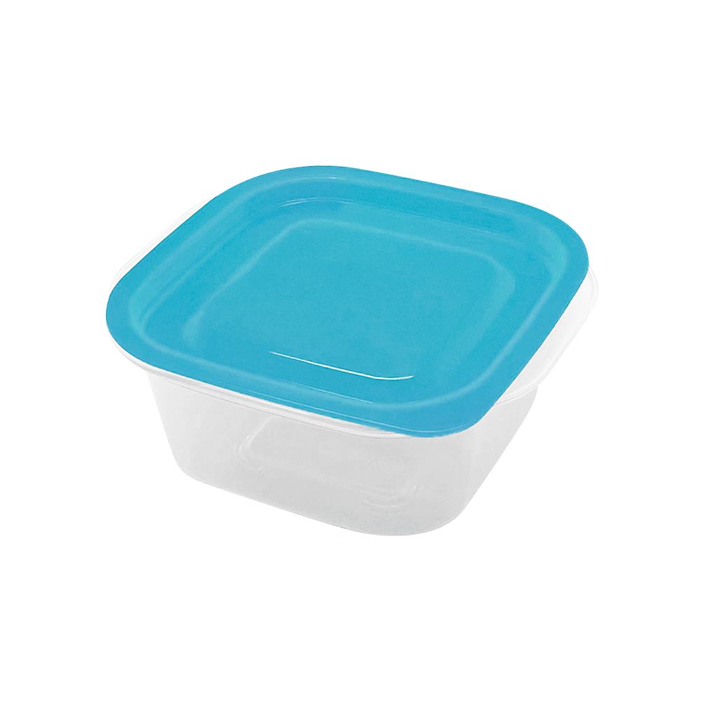 กล่องอาหารจัตุรัส KECH NICK 0.6 ลิตร สีเทอร์ควอยซ์ (แพ็ก 2 ชิ้น)