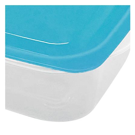 กล่องอาหารจัตุรัส KECH NICK 0.6 ลิตร สีเทอร์ควอยซ์ (แพ็ก 2 ชิ้น)_3