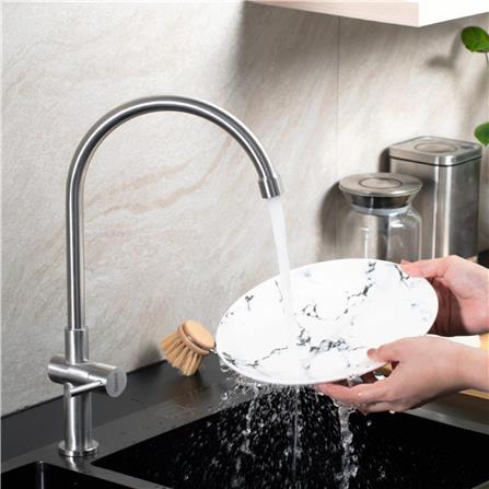 ก๊อกซิงค์เดี่ยวเคาน์เตอร์ RASLAND RA A11021-A892ST สีสเตนเลส_2