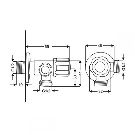 สต๊อปวาล์ว 2 ทาง RASLAND RA C322-C5566_1