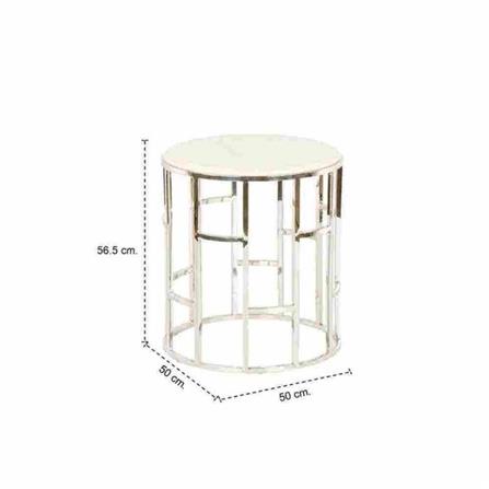 โต๊ะข้างเตียง SB FURNITURE LAJA 19146940 50 ซม. สีขาว_4