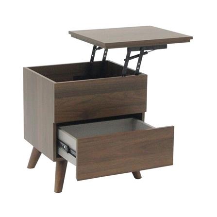 โต๊ะข้างเตียง SB FURNITURE AIMBOT 19211994 48 ซม. สีน้ำตาล_3