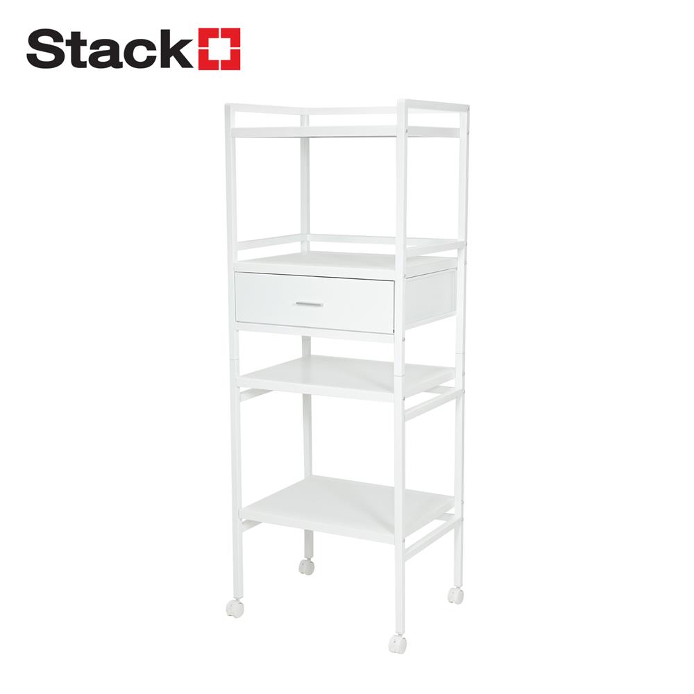 ชั้นวางของ 4 ชั้น STACKO ROBUSTE 50X39X136 ซม. สีขาว_1