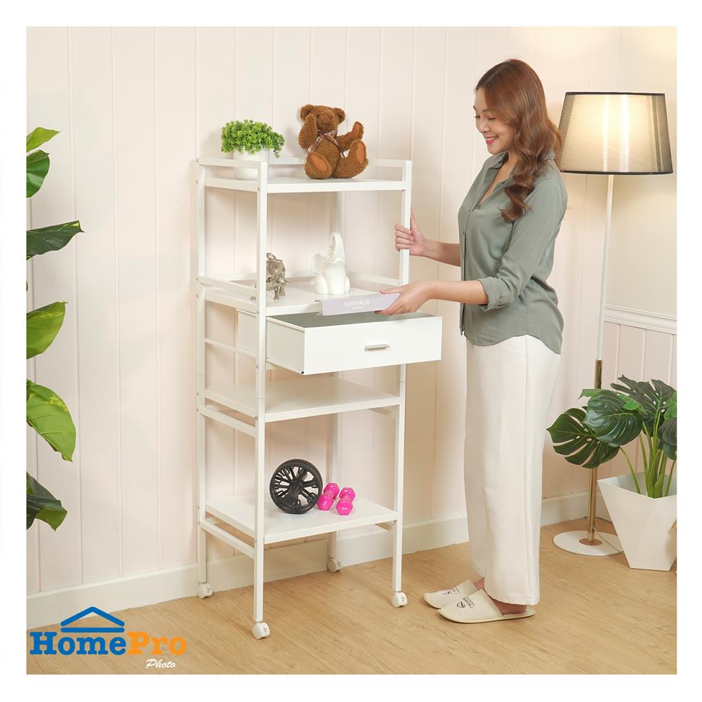 ชั้นวางของ 4 ชั้น STACKO ROBUSTE 50X39X136 ซม. สีขาว