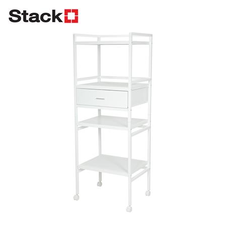 ชั้นวางของ 4 ชั้น STACKO ROBUSTE 50X39X136 ซม. สีขาว_0
