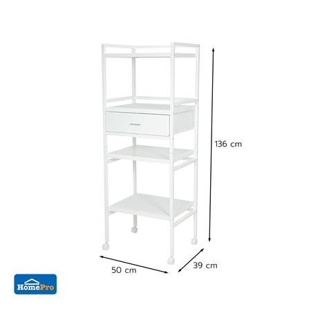 ชั้นวางของ 4 ชั้น STACKO ROBUSTE 50X39X136 ซม. สีขาว_7