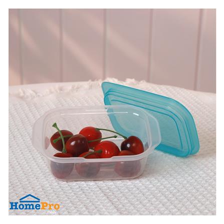 กล่องอาหารผืนผ้า KECH NICK 0.18 ลิตร สีเทอร์ควอยซ์ (แพ็ก 4 ชิ้น)_3