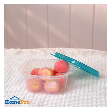 กล่องอาหารจัตุรัส KECH NICK 0.27 ลิตร สีเทอร์ควอยซ์ (แพ็ก 4 ชิ้น)_4