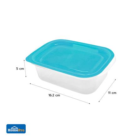 กล่องอาหารผืนผ้า KECH NICK 0.4 ลิตร สีเทอร์ควอยซ์ (แพ็ก 3 ชิ้น)_5