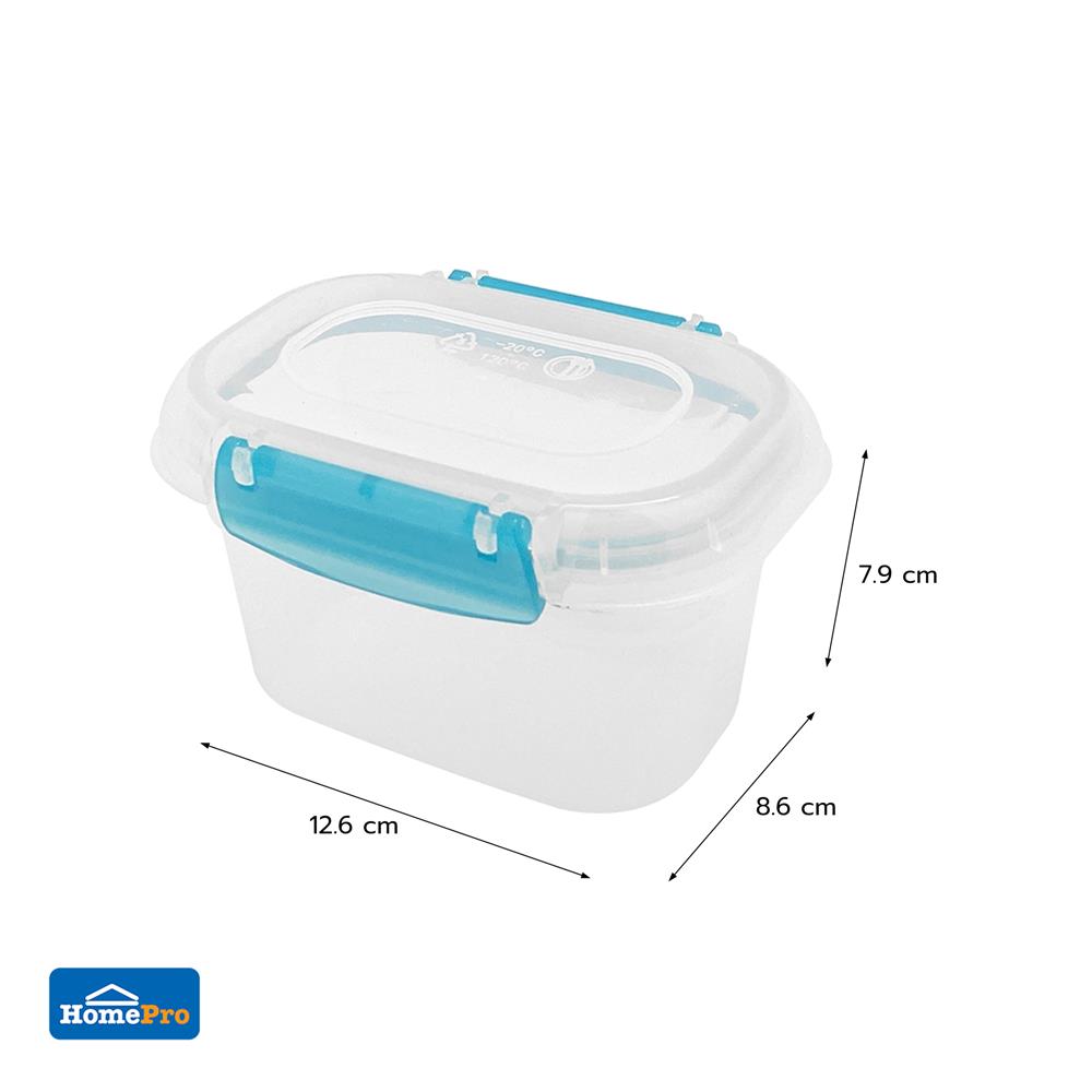 กล่องอาหารผืนผ้า KECH NOBLE 0.4 ลิตร สีเทอร์ควอยซ์