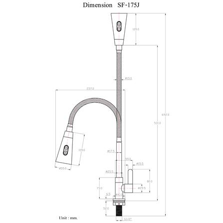 ก๊อกซิงค์เดี่ยวเคาน์เตอร์ HANG SF-175J_3
