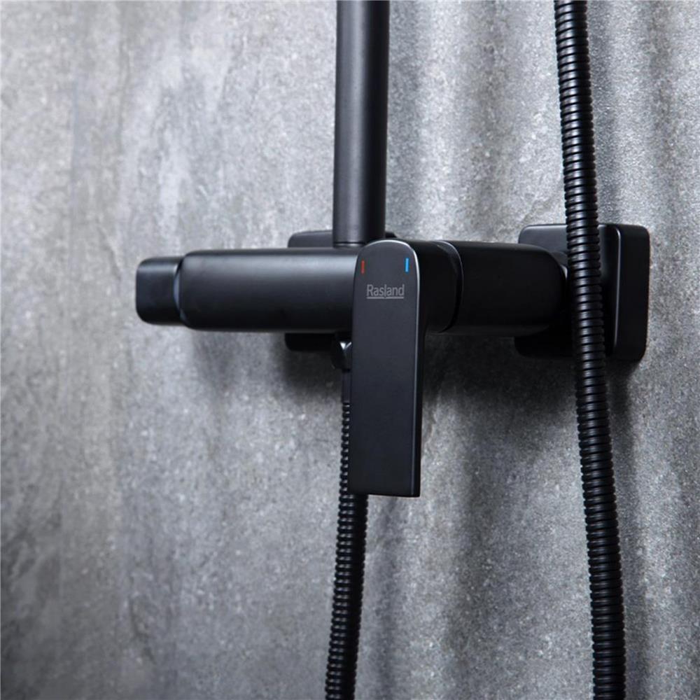 ฝักบัว RAIN SHOWER RASLAND RA F621-F66-BLK สีดำ