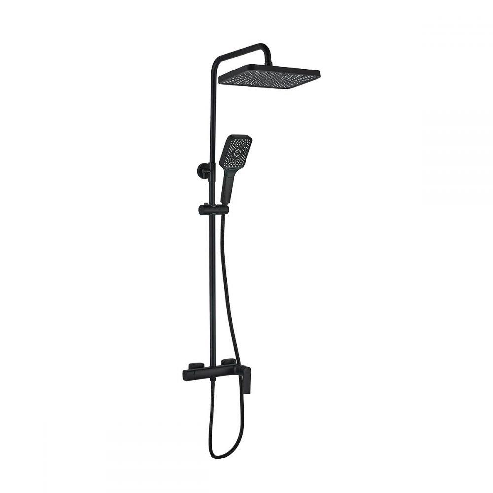 ฝักบัว RAIN SHOWER RASLAND RA F621-F66-BLK สีดำ